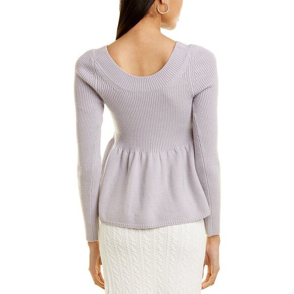 Rebecca‎ Taylor Peplum Wool Pullover Size XL - Picture 2 of 5